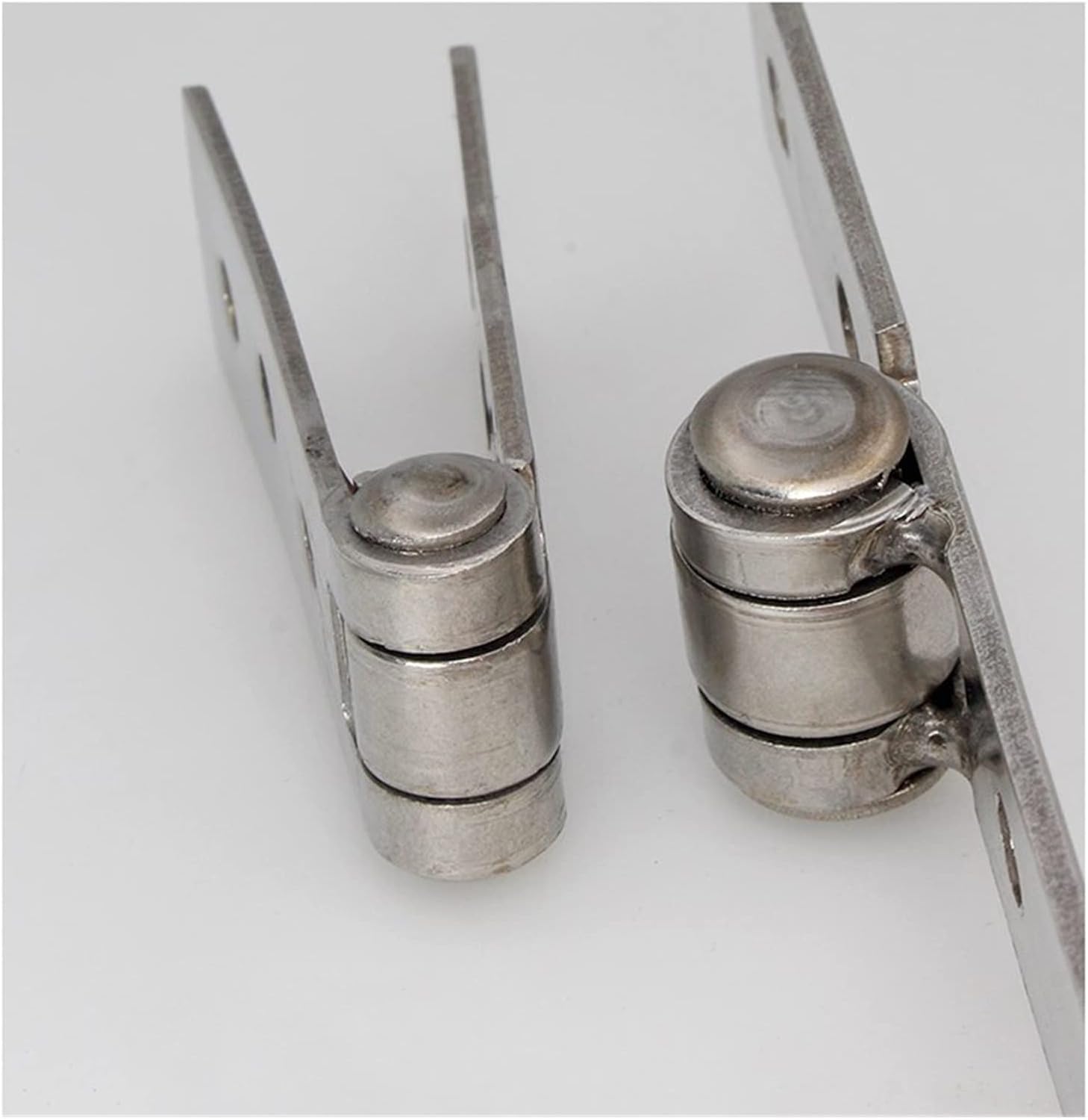Door Hinges,Butt Hinges, 2PC 4 Holes / 6 Holes Stainless Steel Hinge Nothing Frame Window Parts Thicken Hinges Welding,DIY 200-270 Degree Shaft Open Balcony Glass Door Hardware Hinges Hinge