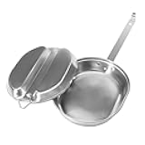 304 Stainless Steelt US Military Mess Kit Lunch Box Se Camping Cookware for Outdoor Camping Hiking Picnic BBQ Beach