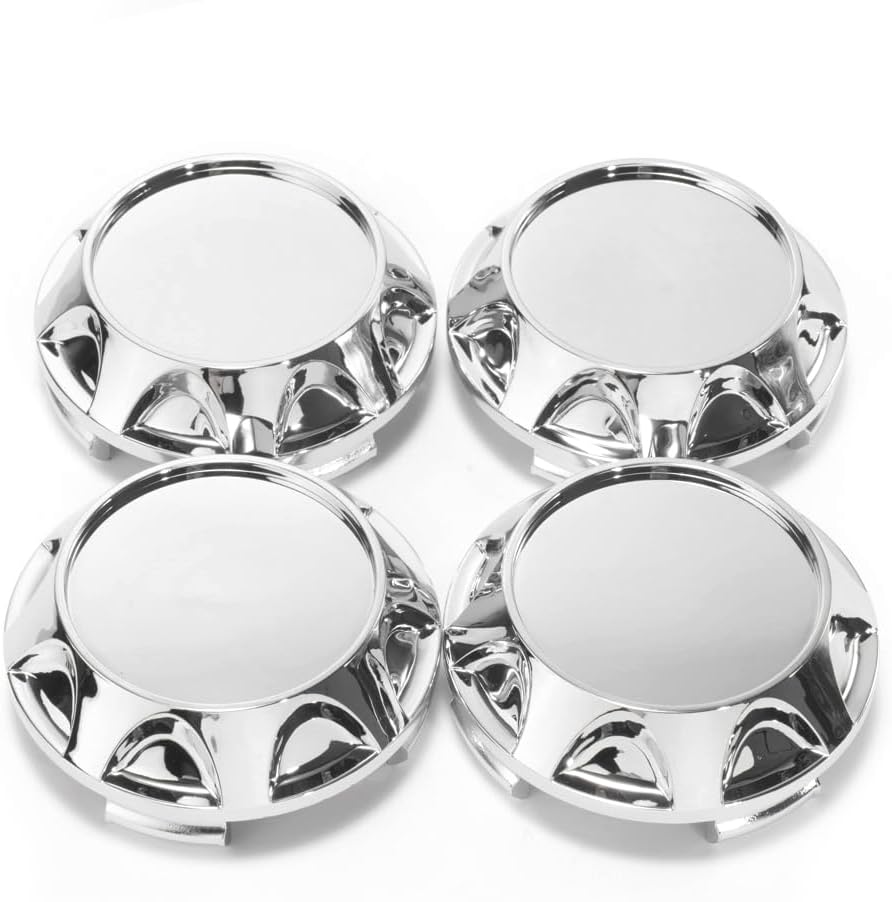 RTrhinoTuning 4 PCS 65.5mm Wheel Center Caps Compatible with CE28n Time Attack 17" TE37 G-Force F150 18" RPF1 530 557 Wheel Rim, OD: 2.58"(65.5 mm) ID: 2.44"(62 mm) Chrome Silver