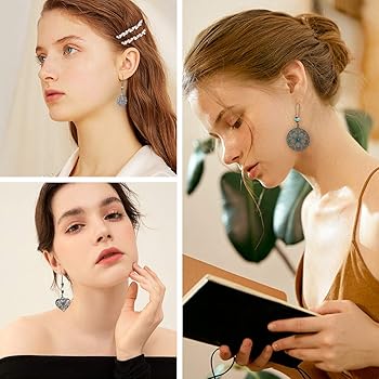 Orecchini da donna con piume etniche bohémien Orecchini pendenti a