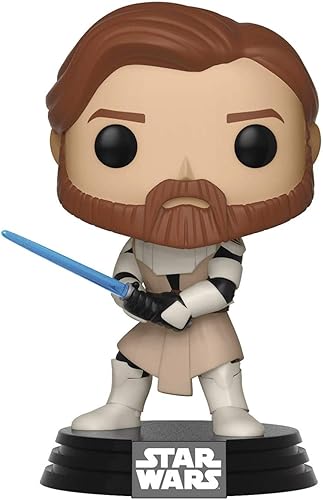 Miniatura 5 de Star Wars Clone Wars - OBI Wan Kenobi Funko Pop! Figura de vinilo (incluye funda protectora compatible con Pop Box)