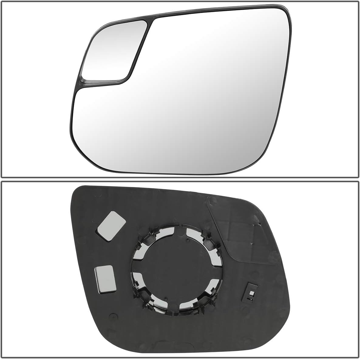 Auto Dynasty 23191158 Driver Left Side Mirror Glass w/Blind Spot Glass & Back Plate Compatible with 2015-2020 Chevy Colorado GMC Canyon