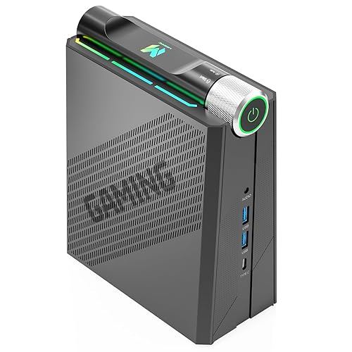 MegaPC Mini Gaming Desktop AMD Ryzen 9 6900HX | DDR5 NVMe SSD | 3-Mode Performance Switch, 4K Triple Display, WiFi 6, Bluetooth 5.2 by Phantom Series (1, TB, 32, GB) - 1 TB - 32 GB