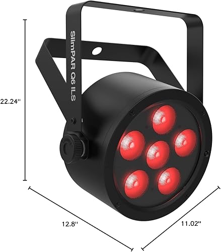 Miniatura 5 de CHAUVET DJ (CHDDJ) Unidad de luz de escenario, negro (SLIMPARQ6ILS)