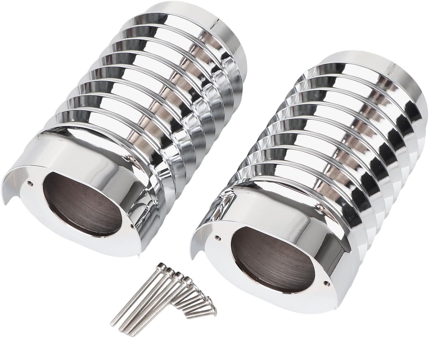 Black Upper Fork Slider Covers Cow Bells Front Fork Boot Tube Covers for Harley Touring Street Glide Road Glide Electra Glide CVO Limited FLHTKSE 2014-Later