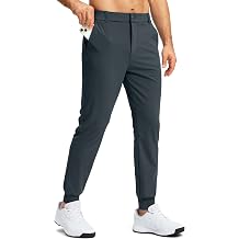Men's Stretch Golf Joggers with 3 Pockets Slim Fit Sweatpants Work Dress Casual Pants for Men with Belt Loops