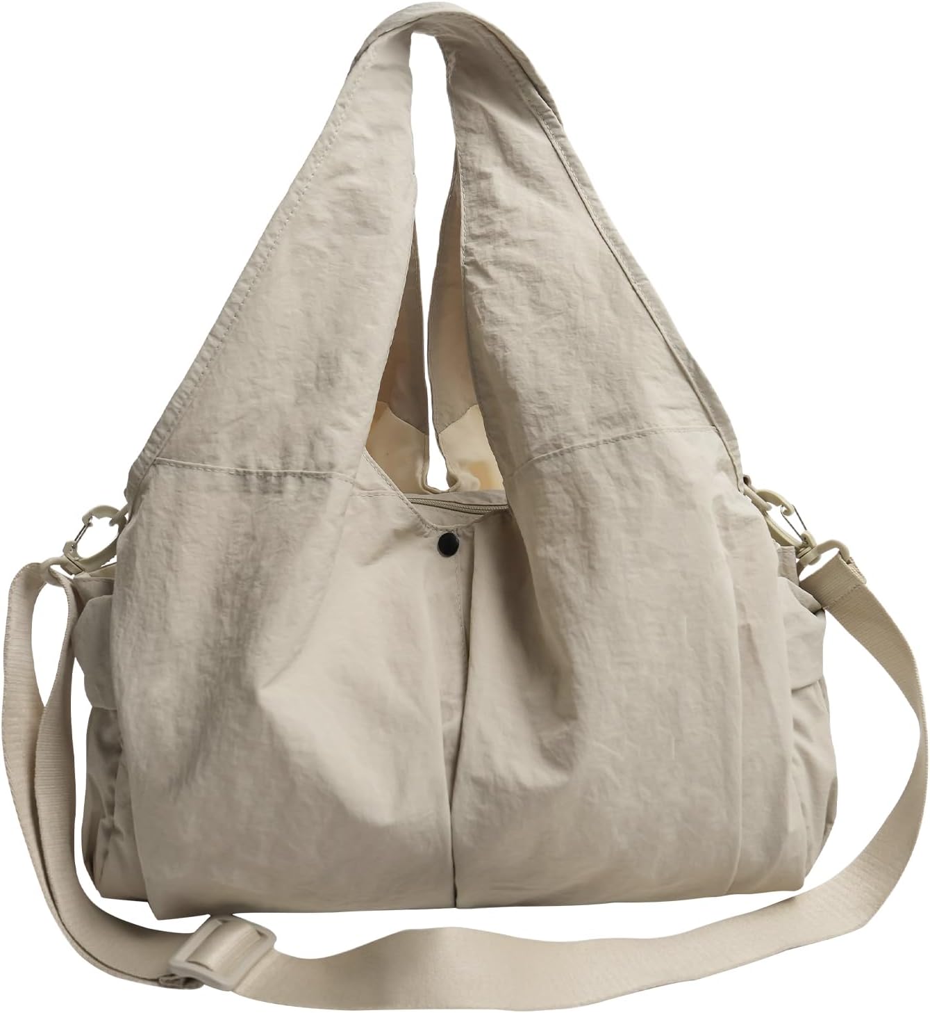 Large Nylon Hobo Slouchy Taslon Tote Crossbody Shoulder for Women Men
