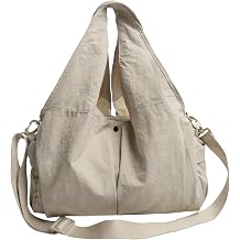 Large Nylon Hobo Slouchy Taslon Tote Crossbody Shoulder for Women Men