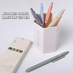 UIXJODO Stylos de gel, 5 Pcs 0.5mm Stylos à encre noire Stylo d'écriture fin point lisse, haut de gamme Series Stylos rétractables pour la prise de notes journalistiques, mignons fournitures scolaires de bureau Cadeaux pour femmes hommes (Morandi)