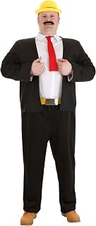 Mens Plus Size Wimpy Popeye Outfit with Hat, Halloween Costume for Adults