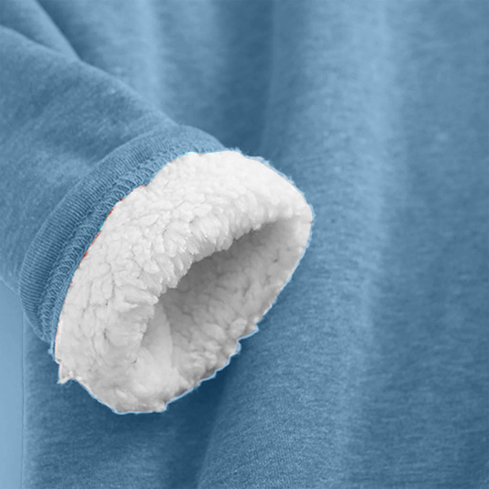 Felpa invernale da donna in caldo pile Sherpas foderato girocollo pullover loungewear tuniche top manica lunga sherpa foderato tuniche top, u, M