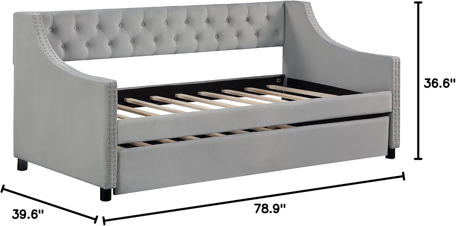 Detailed dimensions of the daybed