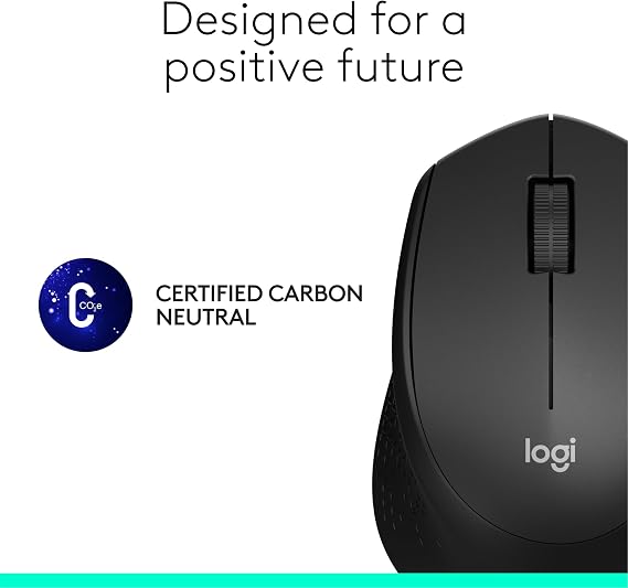 Logitech M331 Silent Plus Wireless Mouse- Black