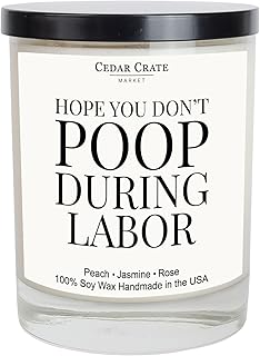 Cedar Crate Market - Pregnancy Must Haves, New Mom Gifts, Mothers Day, New Mom Candle for Women, Funny Baby Shower, Pregnancy Gifts for Expecting Mama, Gender Reveal, Scented Soy Wax Candle