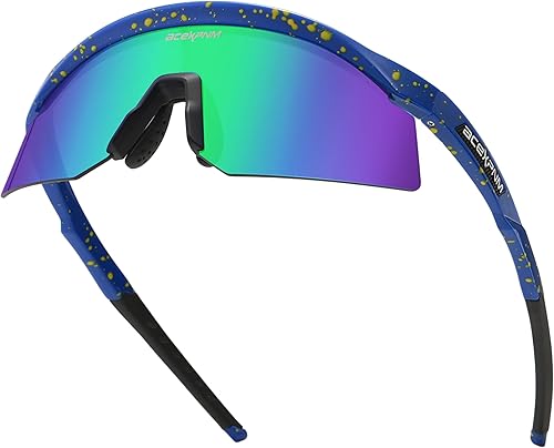 Miniatura 3 de ACEXPNM Gafas de sol para hombres y mujeres, jóvenes, deportes, ciclismo, conducción, pesca, 100% protección UV