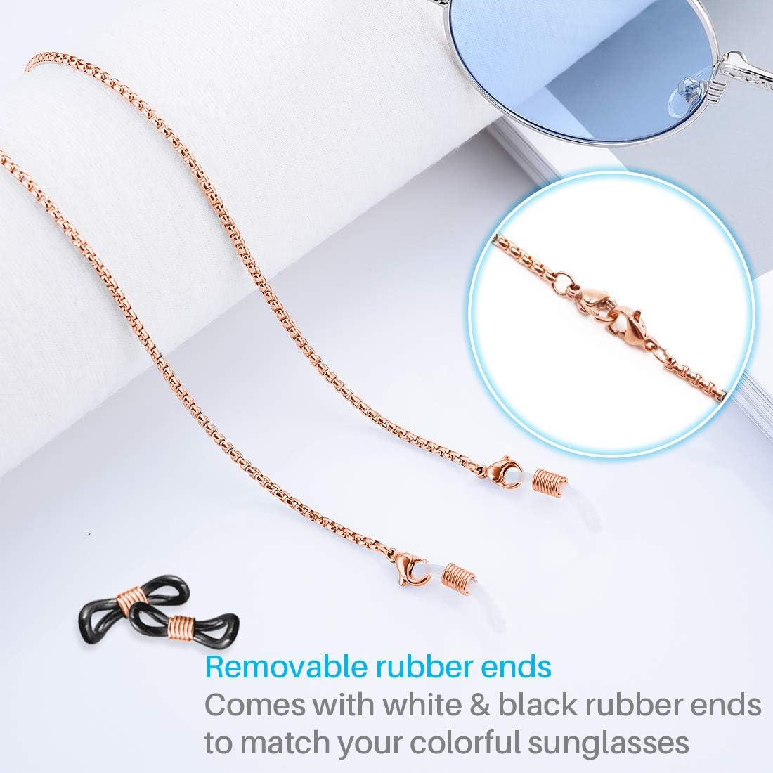 Eyeglass Chain Stainless Steel Sunglass Strap Eyeglass Strap Holder