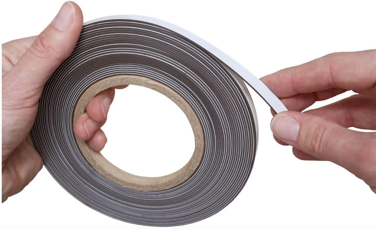 MAUL 10 m x 50 x 1 mm Magnetic Labelling Tape Marking Band - White