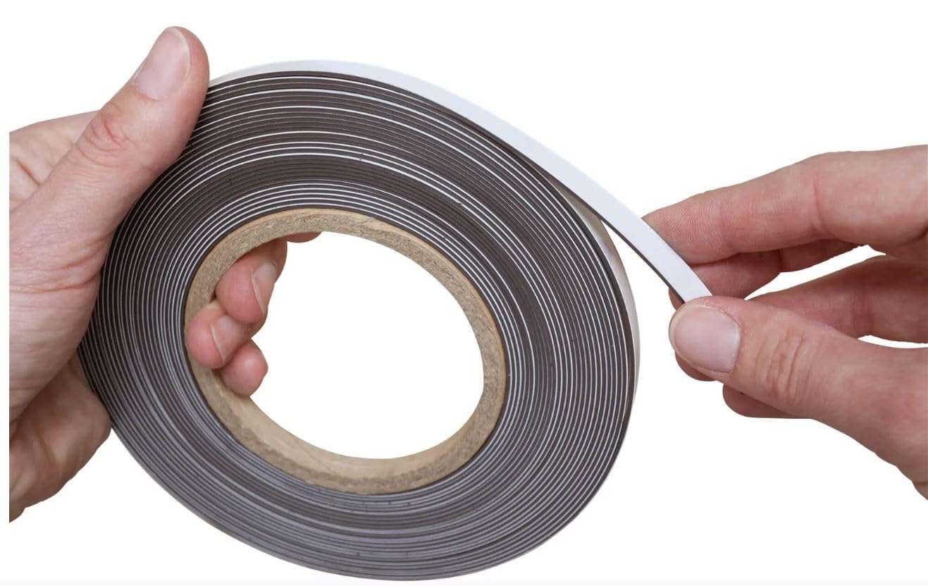 MAUL 6524902 Taśma do Oznakowania, Magnetyczna, 10000 Mm X 5 Cm, 1 Mm, Biała