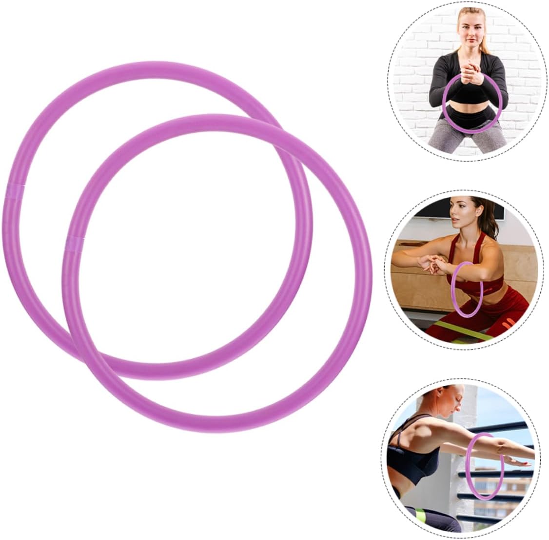 BESPORTBLE 2pcs Fitness Arm Hoop Weighted Arm Hoops for Upper Body Workout Comfortable Pe Material for Exercise