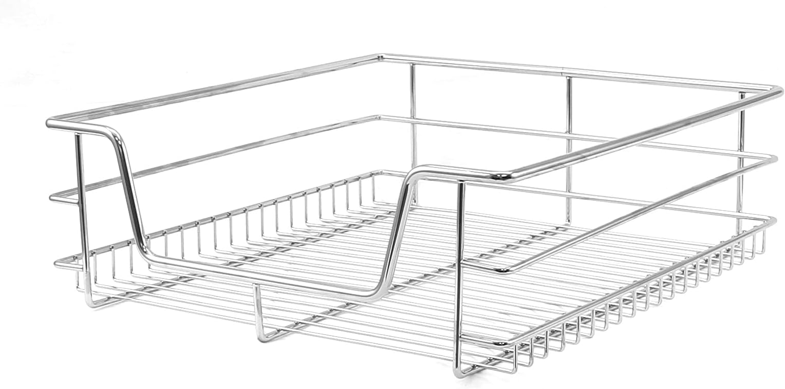 KuKoo 3 x Kitchen Pull Out Soft Close Baskets, 300mm Wide