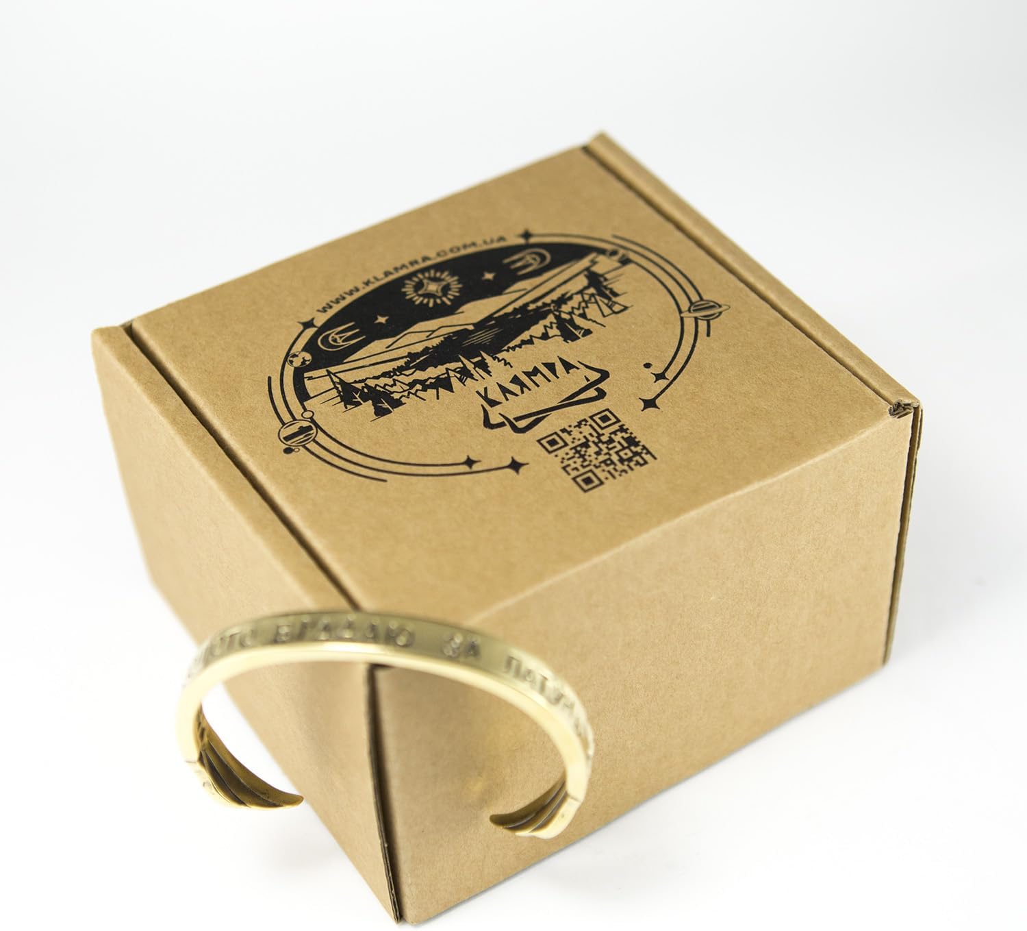 Cuff bracelet Gold for Brass, handmade solid artillery brass c shape men's open bangle