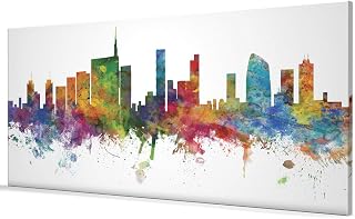 Milan Italy Skyline Box Canvas Print -1505