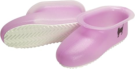 Amazon Co Jp ミツギロン バスブーツ 26cm クリア ピンク 日本製 すべりにくい おしゃれ バススリッパ バスシューズ ねこのおふろブーツ Bt 24 1足入 ホーム キッチン