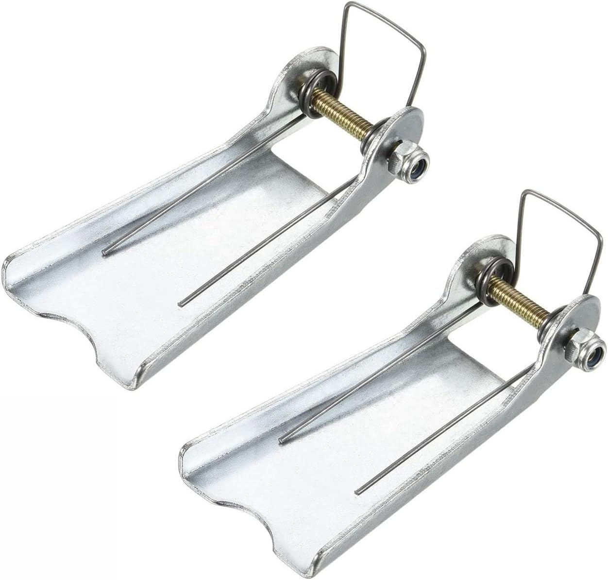 2 Pack Steel Safety Hooks Latch Replacement Kit for Clevis Slip Hook Truck Trailer Towing Receiver Hitch, Golden Tone, 1T