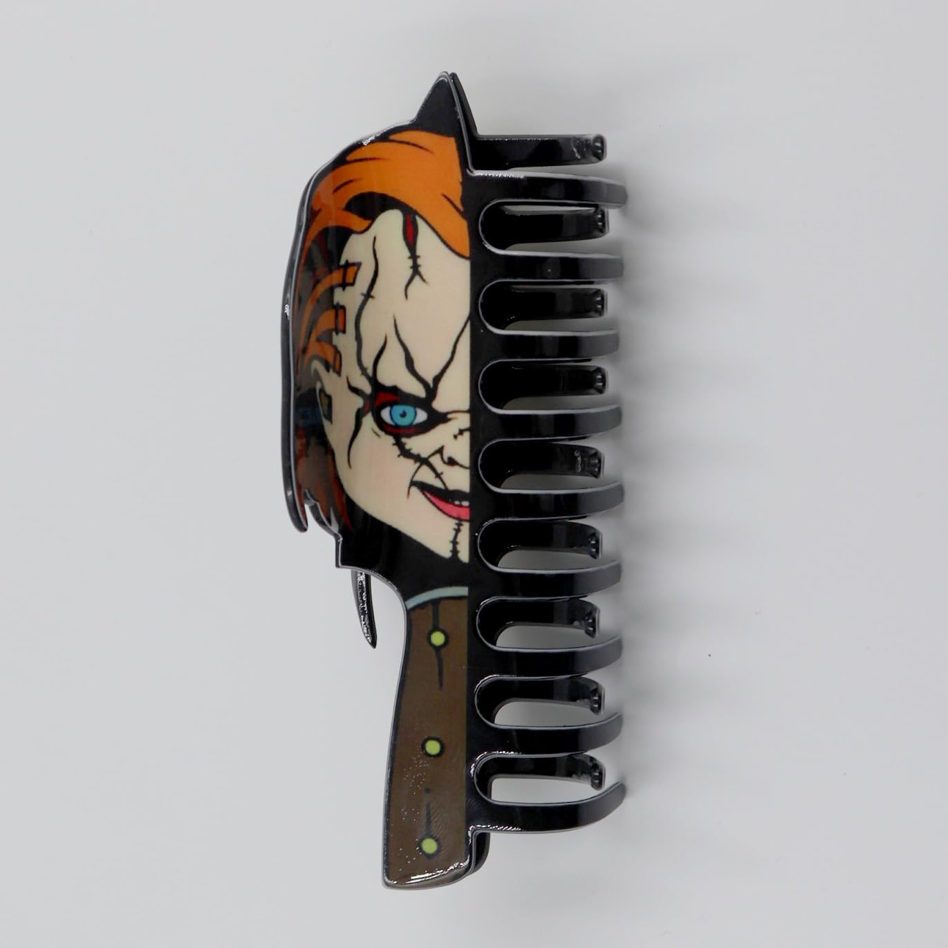 Halloween Hair Clips Exquisite Acrylic Gothic Design Claw Clips Cartoon Horror Hair Accessories Claw Clips Cosplay Party Halloween Decorations for Women (Two Faces-B) image 5