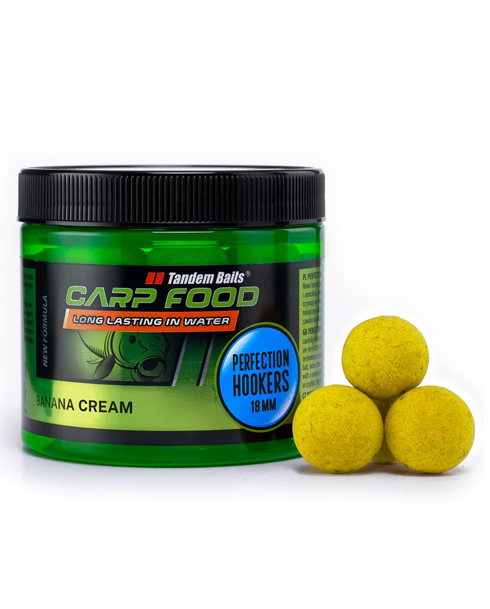 Tandem Baits Carp Food Perfecction Hookers | Carp Fishing Hookbaits | Effortless Carp Fishing | Carp Fishing Bait | Carp Bait | Carp Fishing Accessories for Monster Fish 18mm 120g