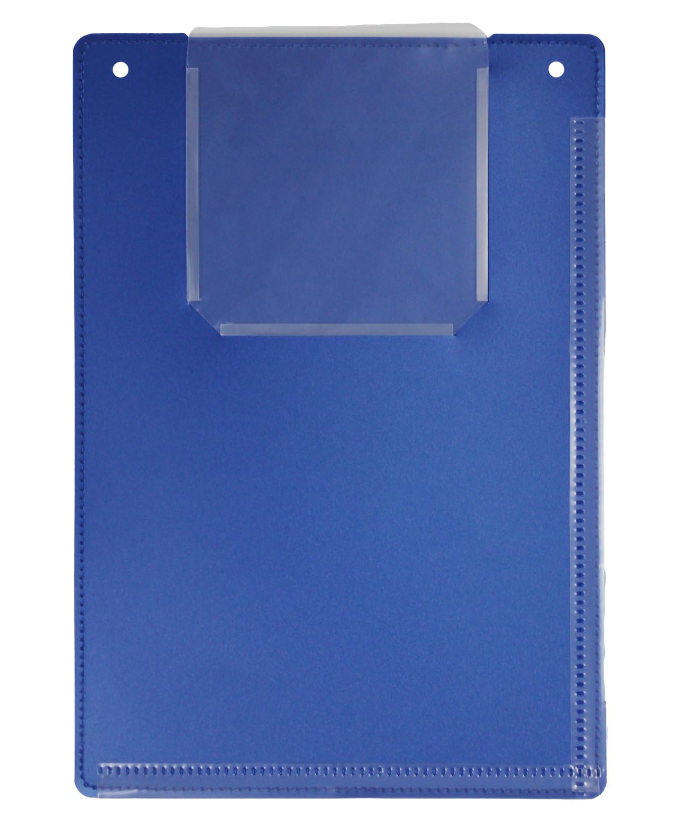 Carpeta para taller (12 unidades, A4, de plástico irrompible, polipropileno, con bolsillo para llaves de coche), color azul