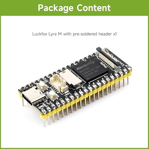 Waveshare Luckfox Lyra RK3506G2 Linux Micro Development Board, Integrates Tripe-core ARM Cortex-A7 and ARM Cortex-M0 Processors, with Header