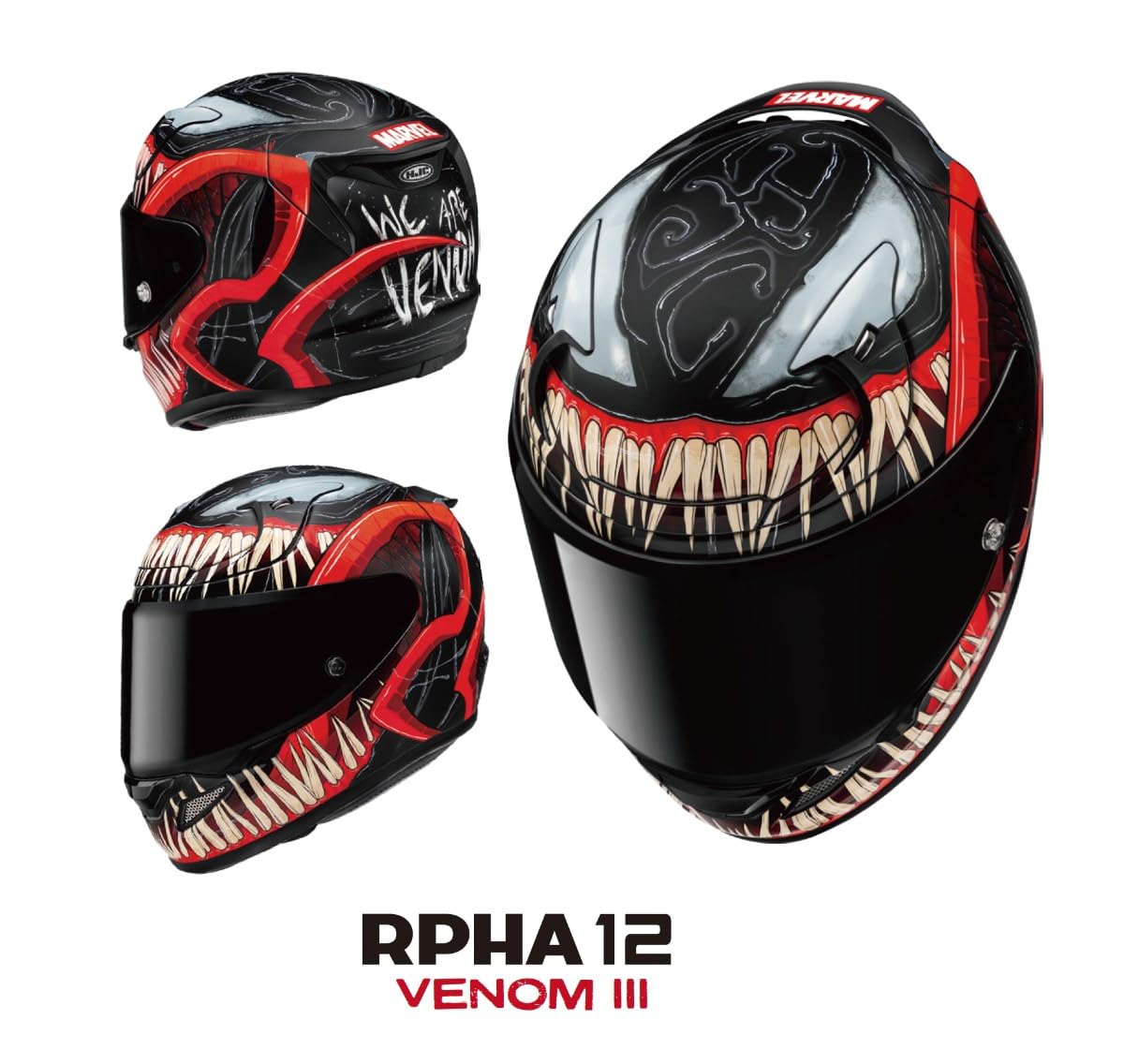 HJC, Casco Moto Integrale RPHA 12 VENOM 3 MARVEL MC1SF, XL