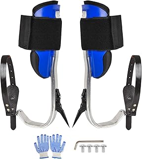 Pinchos de escalada – Gaffs de aleación para escalada de poste – Kit de escalada de arnés de árbol, equipo de escalada de palmeras resistente para trepar árboles
