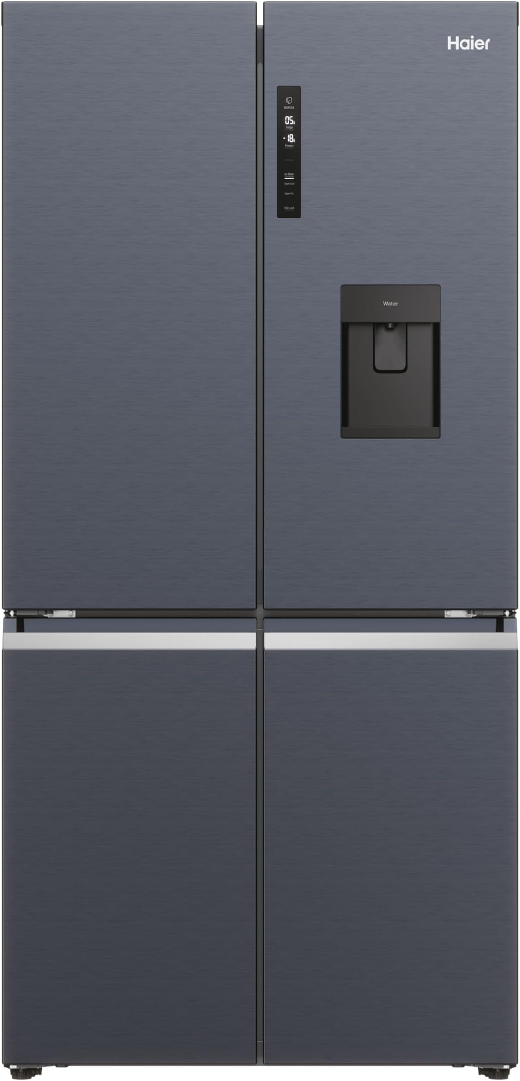 Haier Cube 90 Series 5 HCR5919EHMB / Design Cube 4 Doors/Water Dispenser & Ice Cube Maker/XL-Slim Line/MyZone & Humidity Zone/ABT/Usable Volume 525 l/Obsidian Black Inox