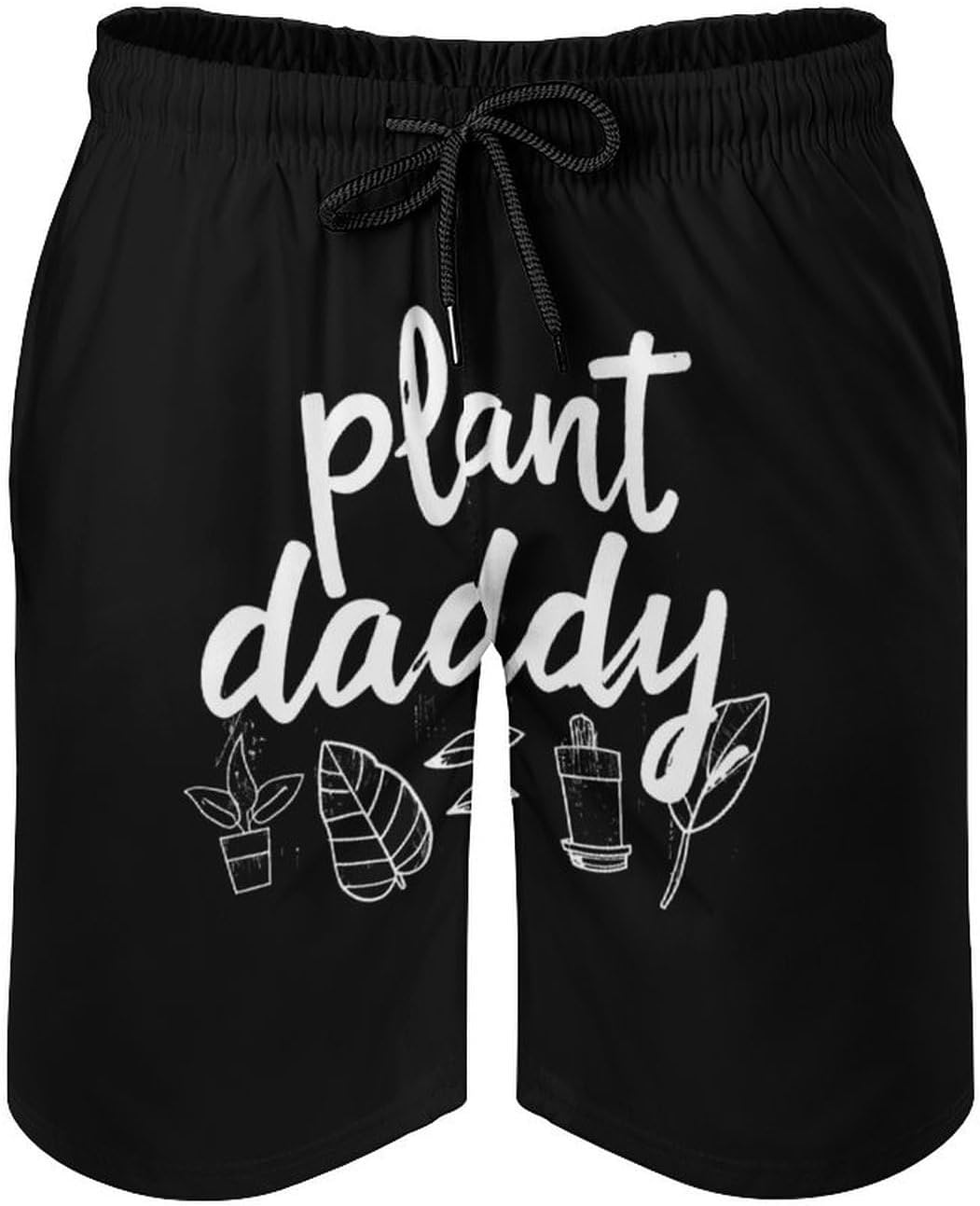 Plant Daddy Casual Men's Swim Trunks Novelty Summer Beach Shorts Swimwear with Pocket