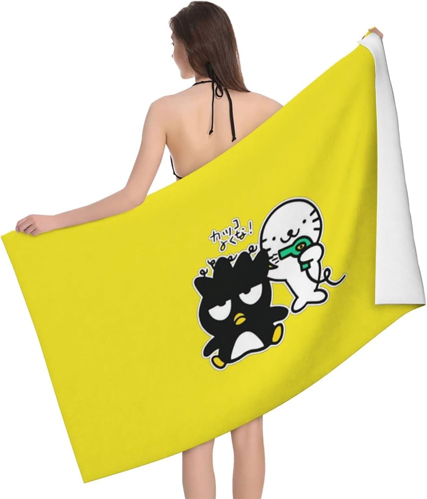 Amazon｜バッドばつ丸 (1) バスタオル 抗菌防臭 速乾 吸水 ビーチ