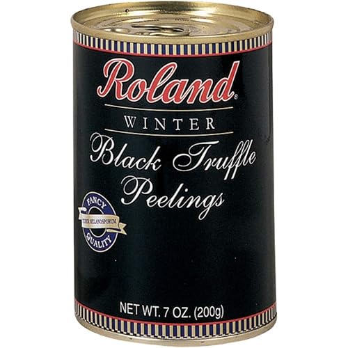 Roland Foods Peladuras de trufa negra del Himalaya, trufas índicas, alimentos importados especiales, lata de 7 onzas