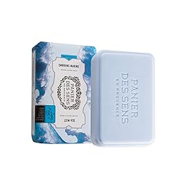 Panier des Sens Shea butter natural bar soap Sea Mist, bath & body soap bars - Made in France 95% natural - 2 bars, 7oz/200g each