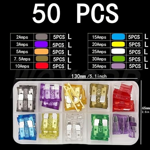 Kit fusibles estándar 50 piezas para auto y motos miniatura 2