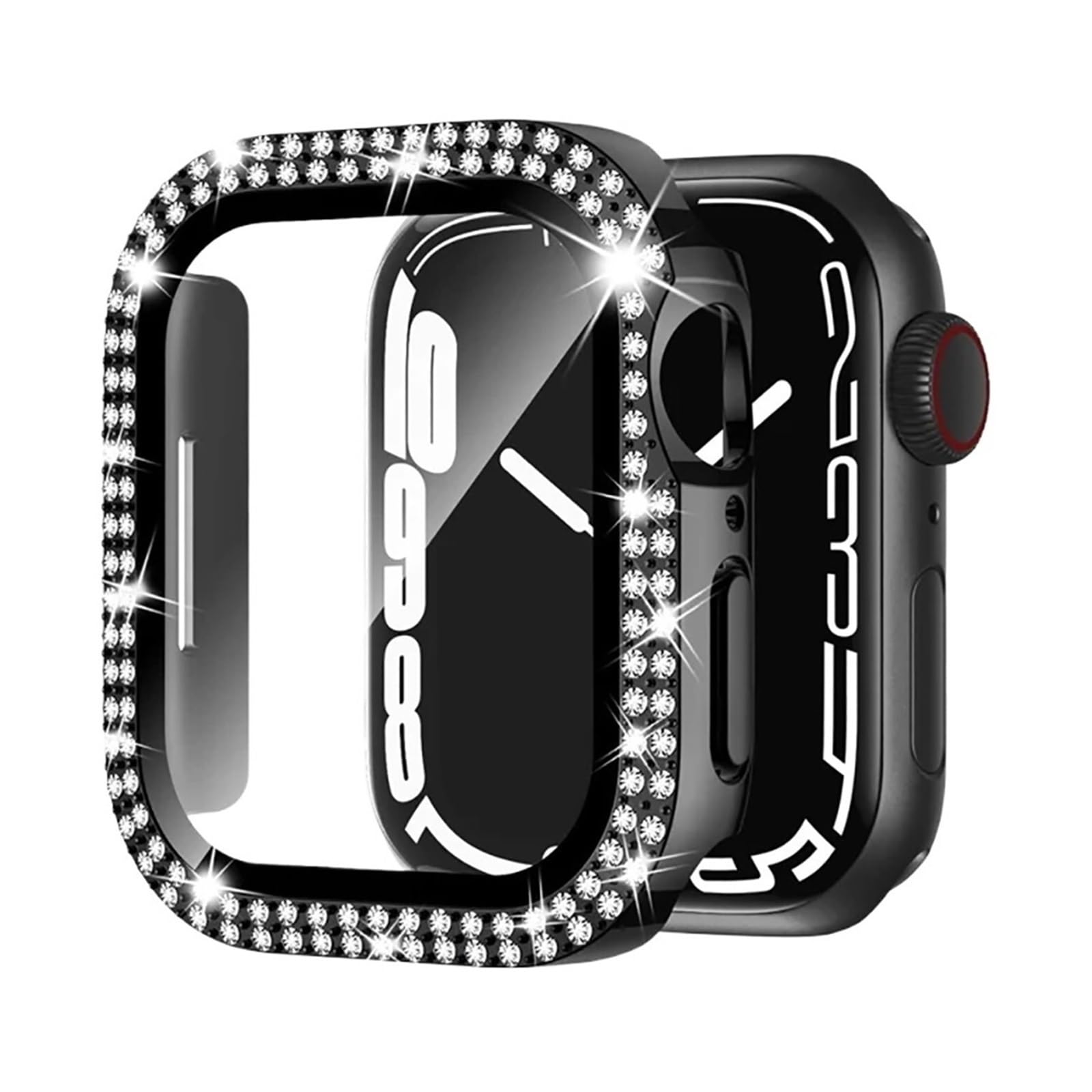 1 szt. Zderzak do zegarka ze szkła diamentowego(Black,40mm series 654 SE)