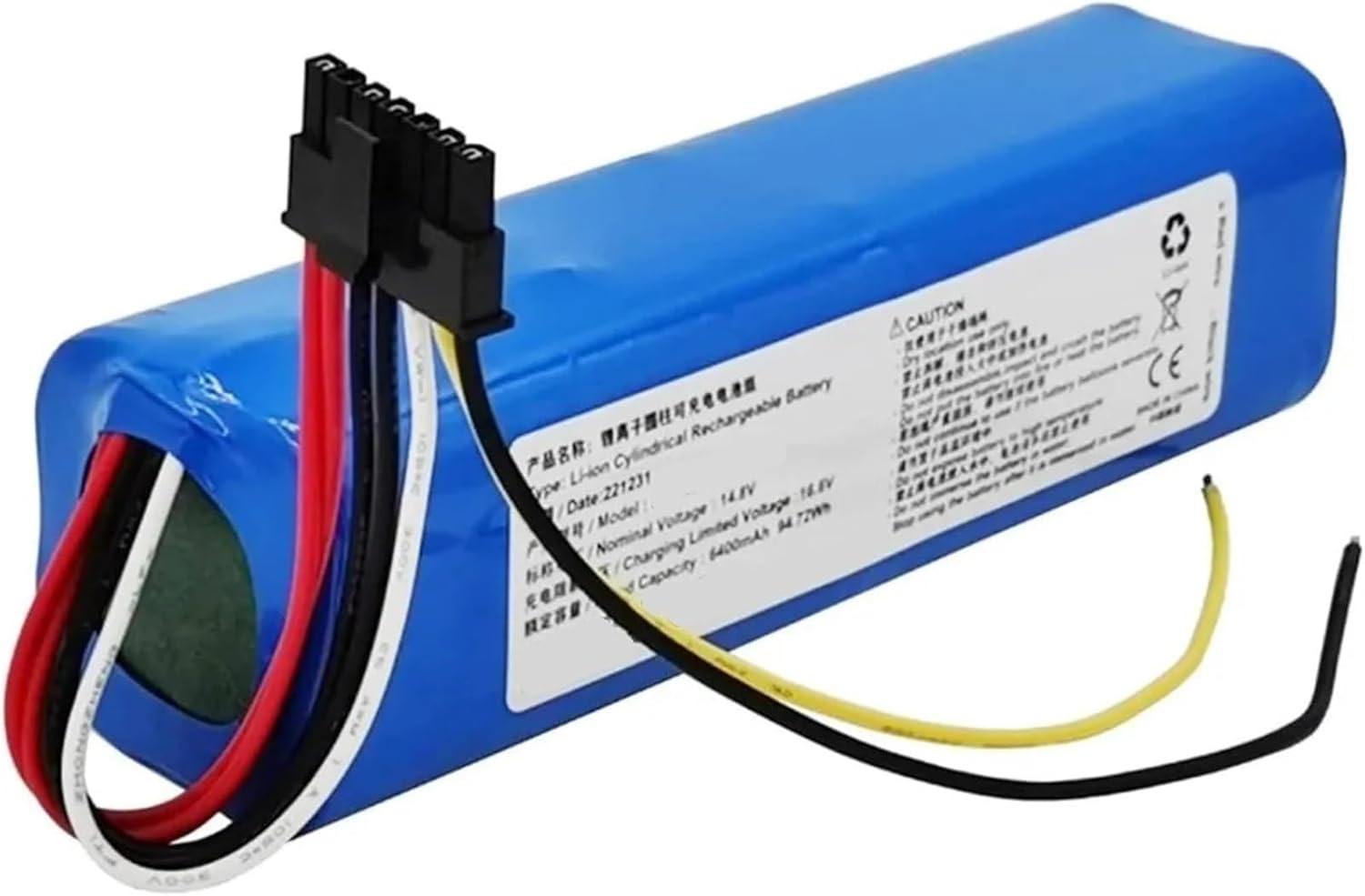 14.4V 5600mAh Battery Replacement，Compatible For CECOTEC，Compatible For Conga，49CE5402 6490 7090 Robot Vacuum Cleaner Li-ion Battery