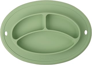 UpwardBaby Divider Plate with Suction Placemat - BPA Free - 100% Food-Grade Silicone - 6m+
