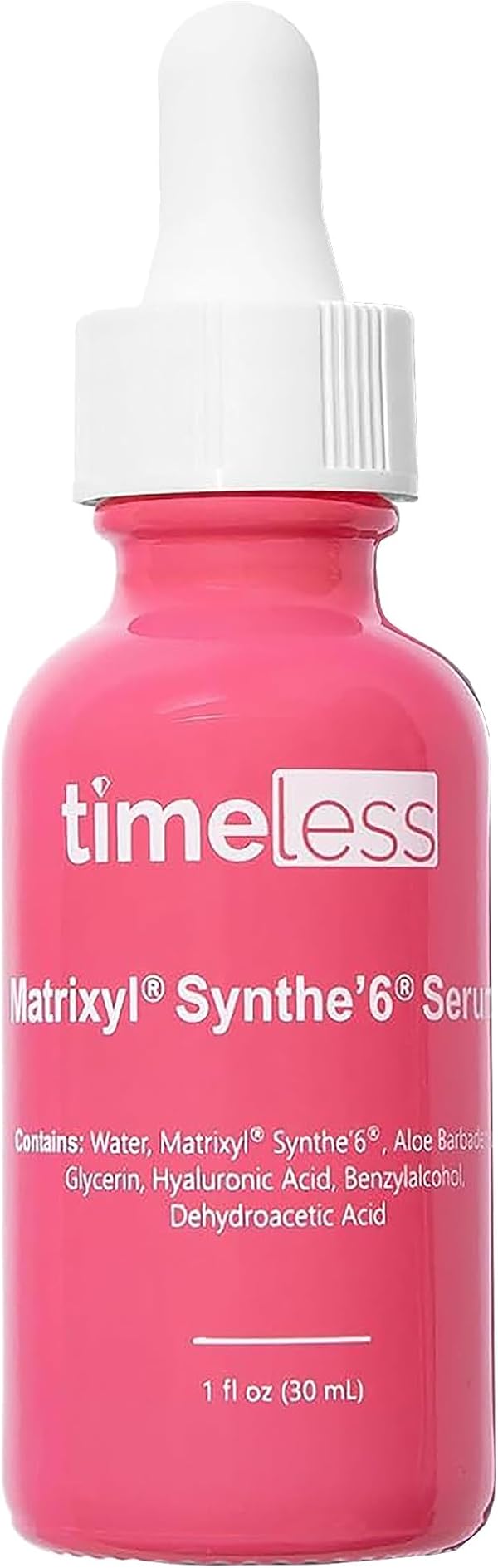 Timeless Skin Care Matrixyl Synthe’6 Serum - Face Serum for Skin Care - with Hyaluronic Acid for Hydration - 1 oz