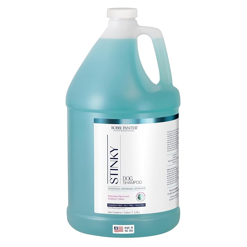 Shampoo para Cães Bobbi Panter com Óleo de Argan, Camomila e Hortelã-Pimenta Concentrado 20:1, 3,79 L