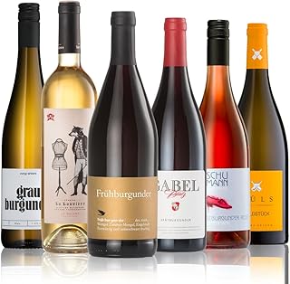 GEILE WEINE Weinpaket BURGUNDER-FAMILIE (6 x 0,75l) Probierpaket mit Weiss-, Grau-, Früh- und Spätburgunder sowie Chardonnay aus Deutschland & Frankreich
