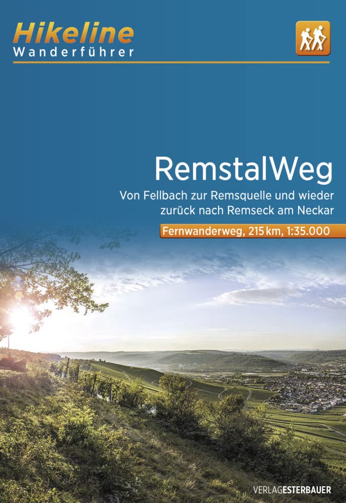 Esterbauer Fernwanderweg Remstalweg: 1:35.000, 215 Km, Gps-Tracks Download, Live-Update (Hikeline /Wanderführer)