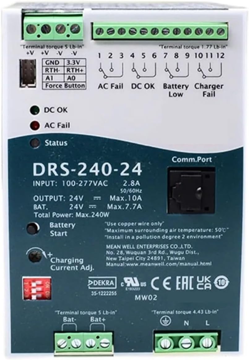 DRS-240-12 240W All-in-One Intelligent Security Power DRS-240 12V 15.4A