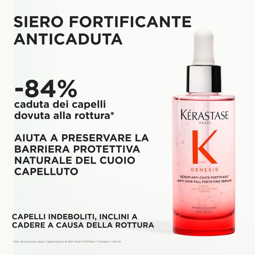 Kérastase, Genesis, Siero Fortificante Anti-Caduta, Trattamento Senza Risciacquo, Per Capelli Fini & Indeboliti, Anti-Chute Fortifiant