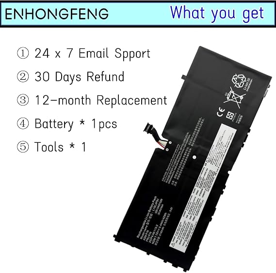 L16L4P91 Laptop Battery Compatible with Lenovo ThinkPad X1 Tablet GEN 3 3rd Gen 2018 Series SB10K97599 01AV454 L16M4P91 01AV453